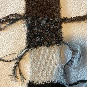 NWT - Artsy multi yarn extra long woven scarf